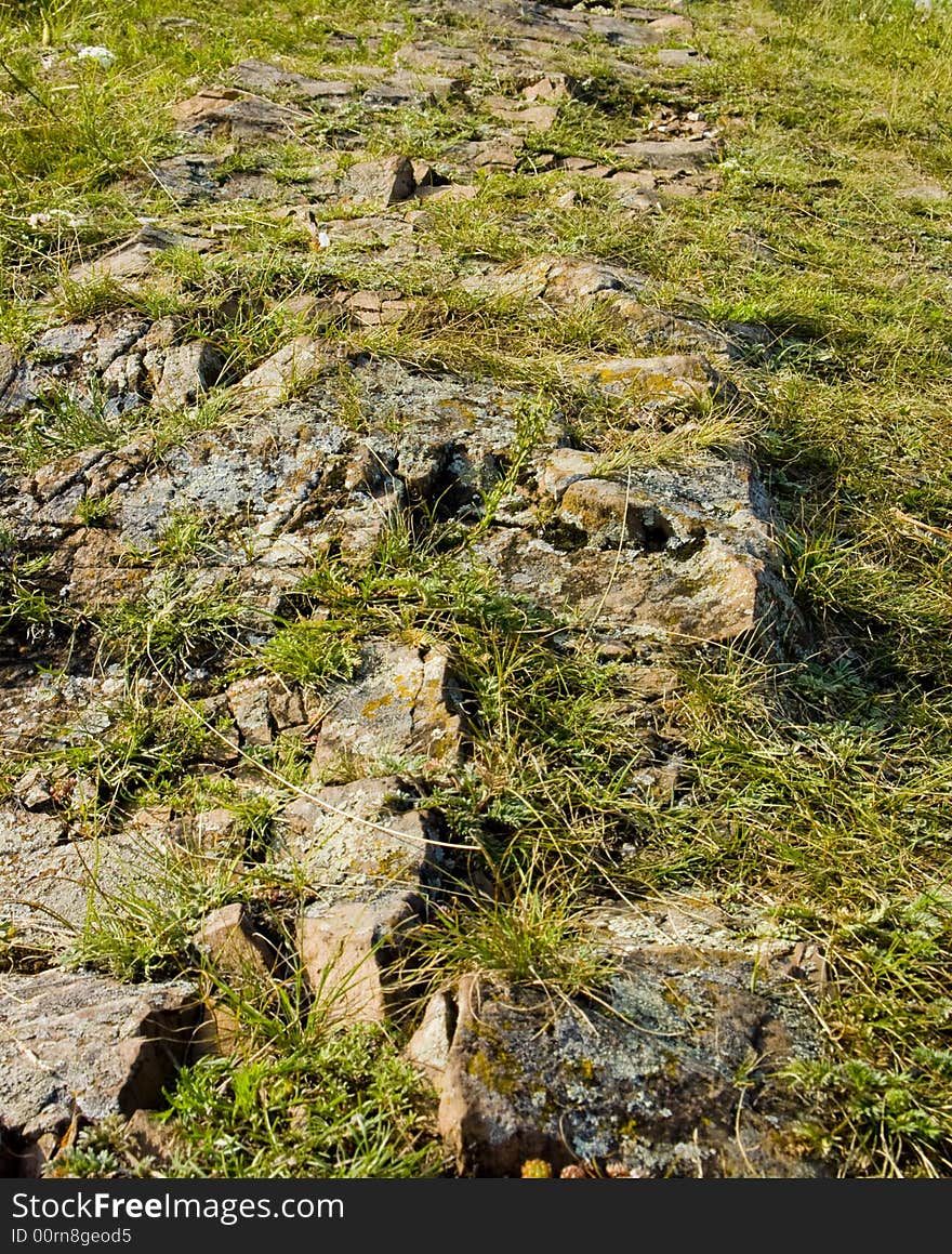 Ruins of an ancient wall