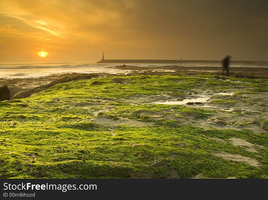 Another sunset at the beach in north portugal