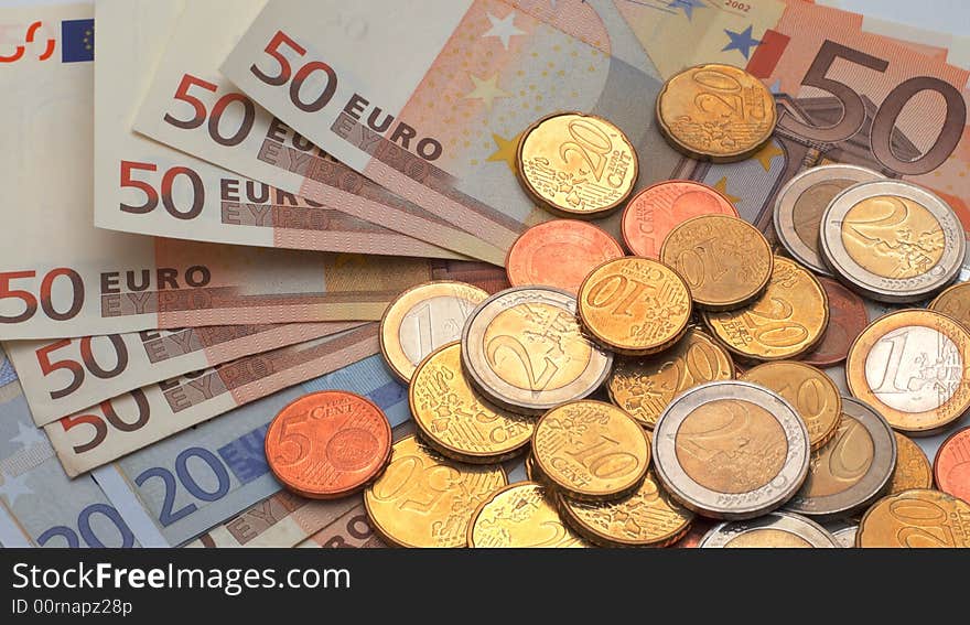 Eu money background