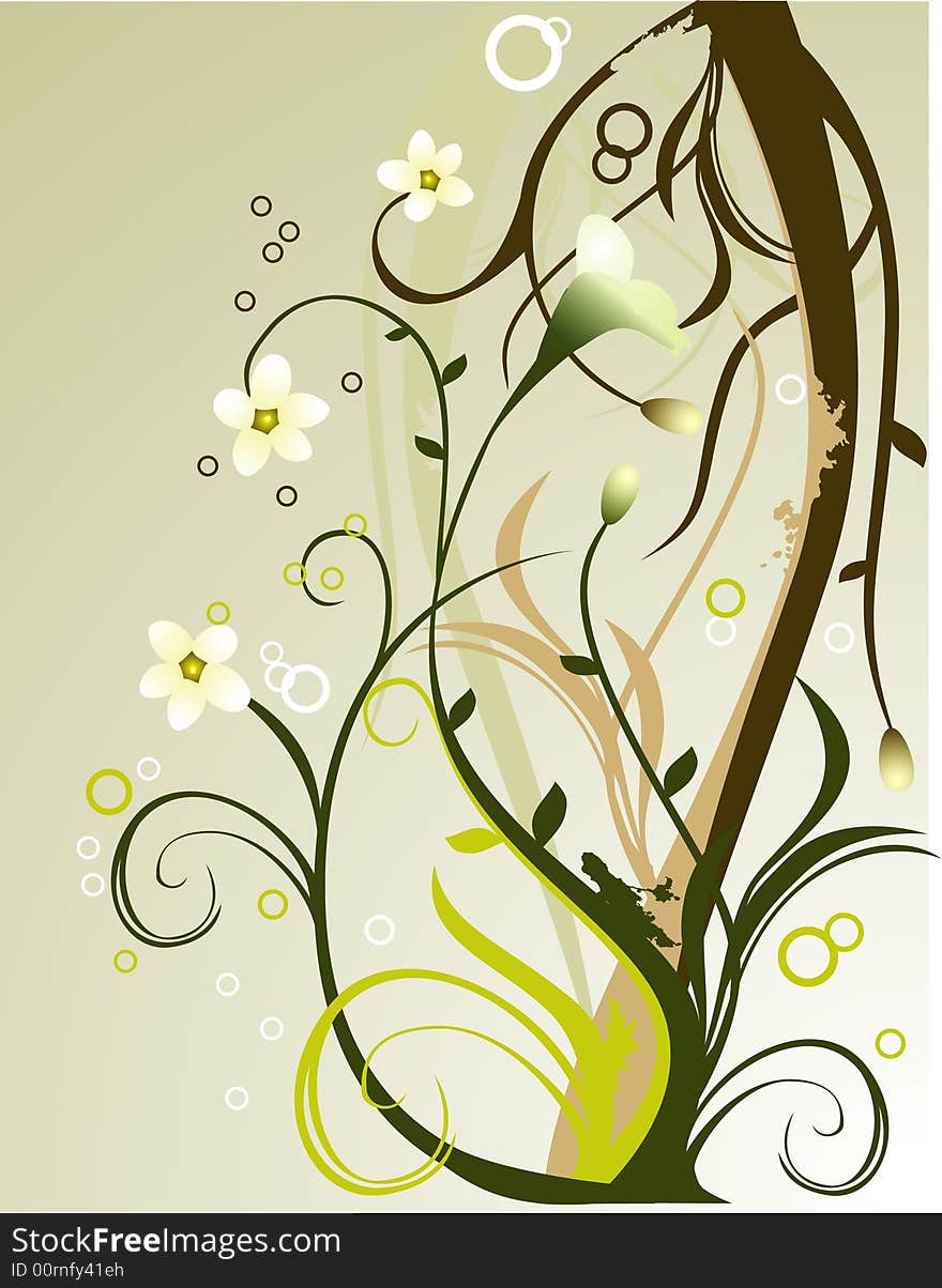 Vector floral illustration