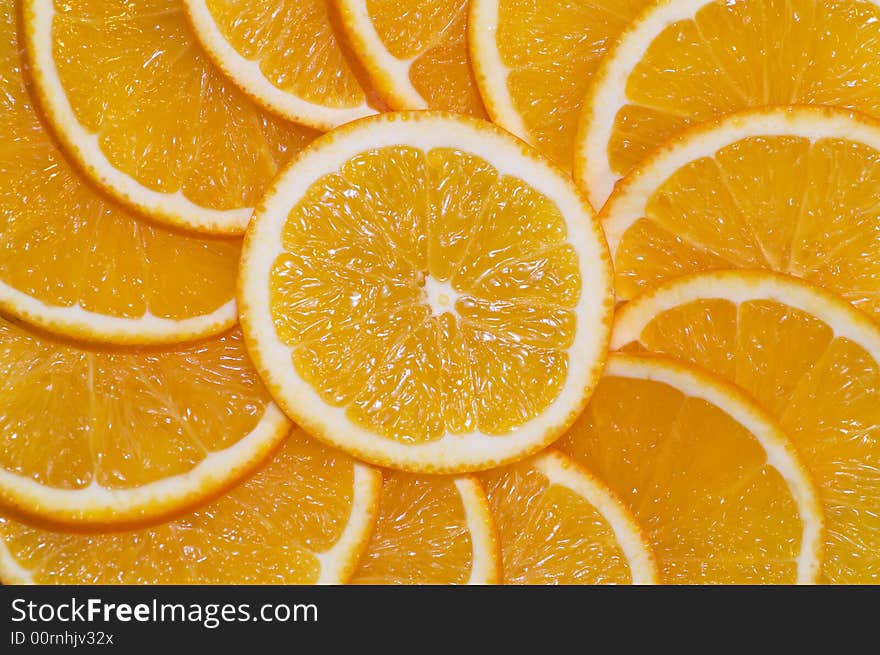 Orange slices ornament