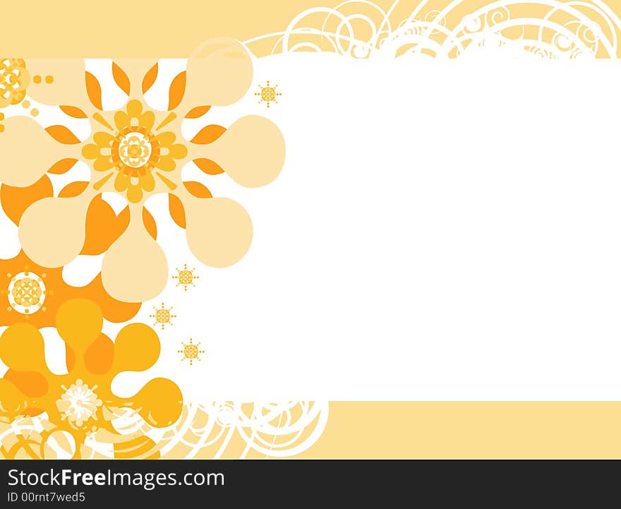 Vector based shape  background with light spring colors. Vector based shape  background with light spring colors