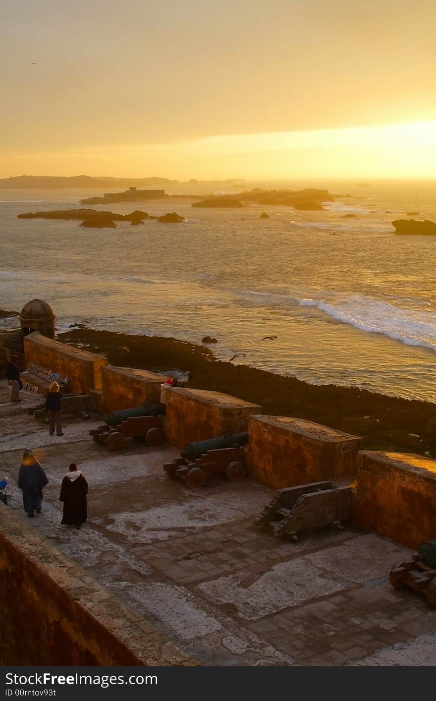 Sunset at Essaouira beach, Morocco, Africa. Sunset at Essaouira beach, Morocco, Africa