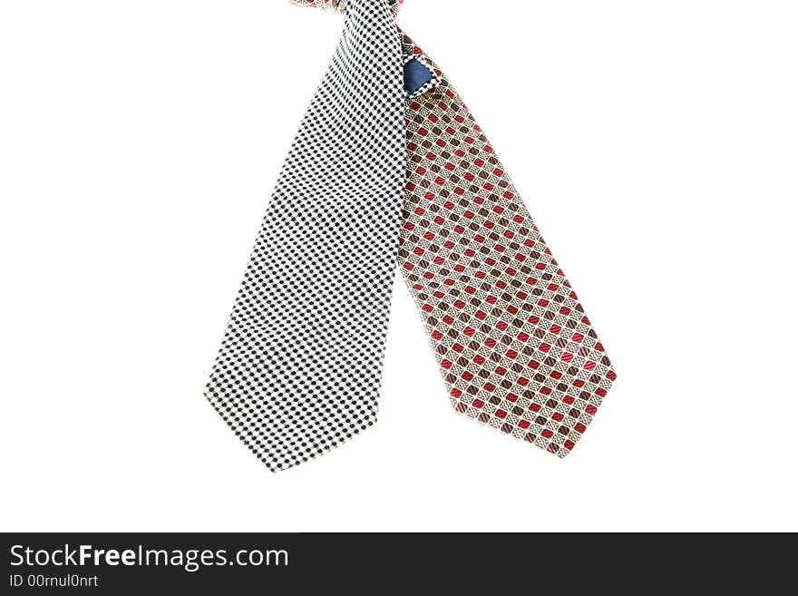 Two Ties Isolated On A White Background