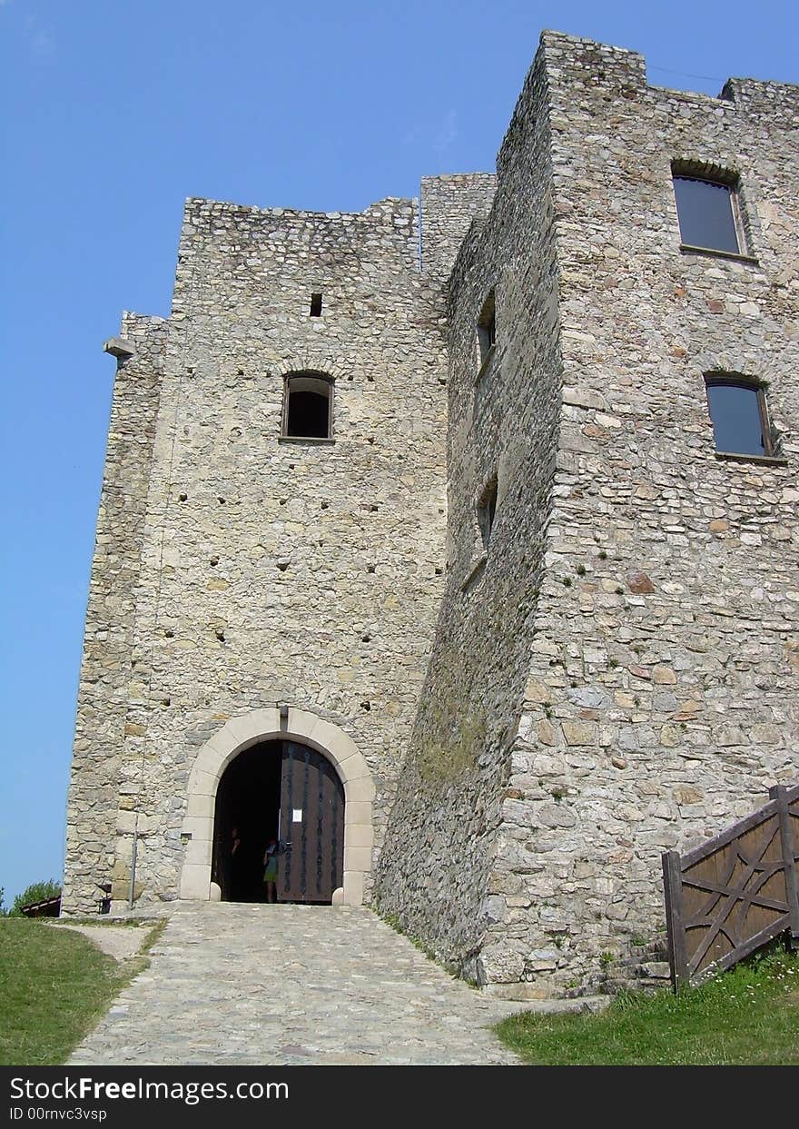 Strecno castle in the Slovakia. Strecno castle in the Slovakia