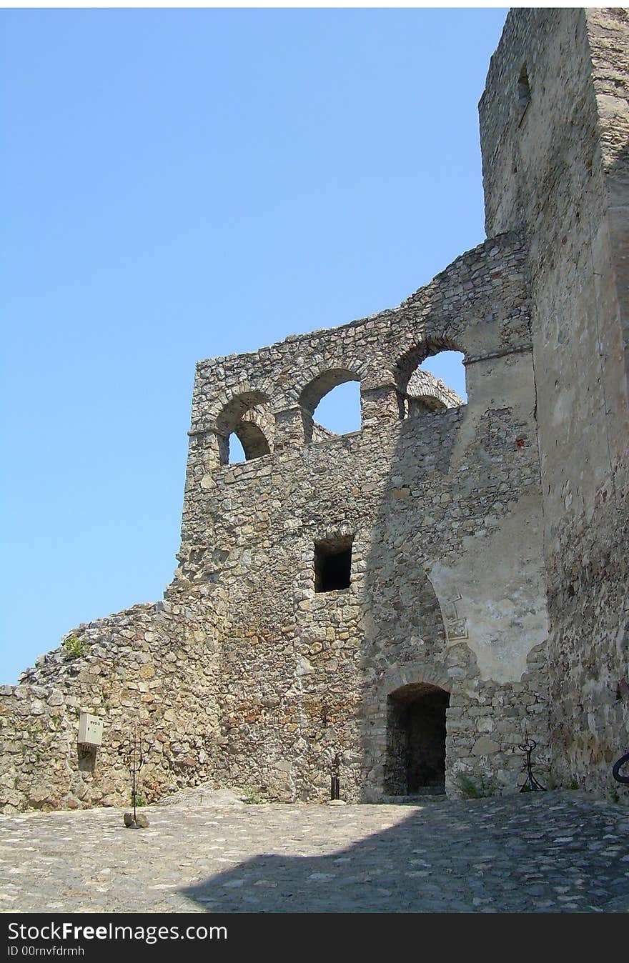 Strecno castle in the Slovakia. Strecno castle in the Slovakia