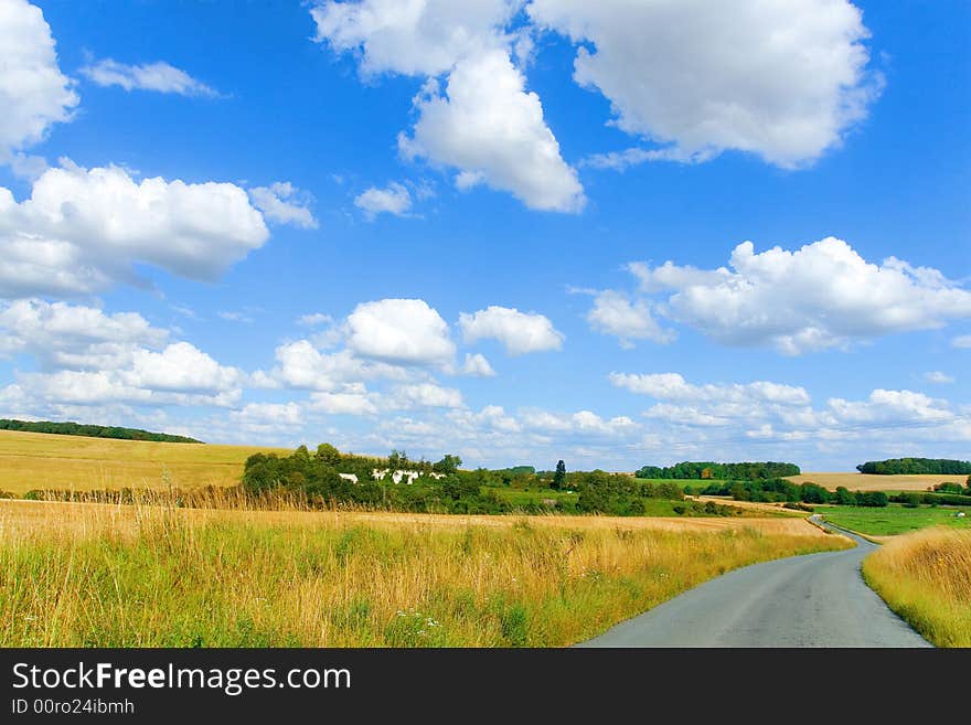 Nature landscape and sky