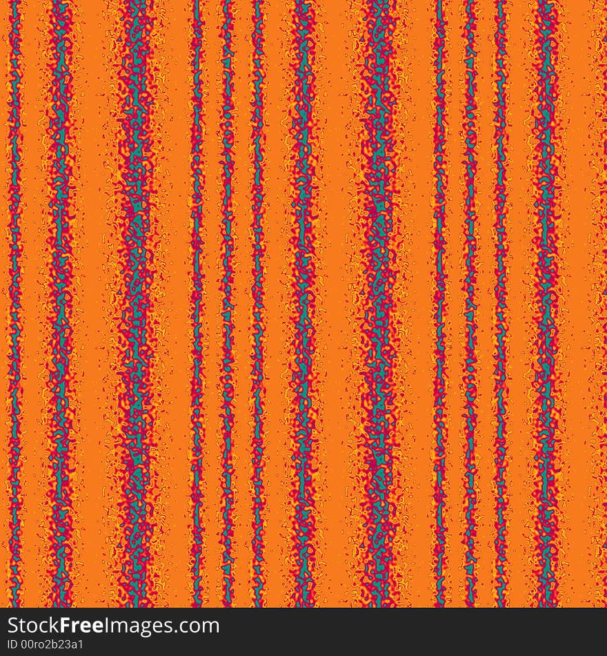 Colorful funky stripes background orange blue and red