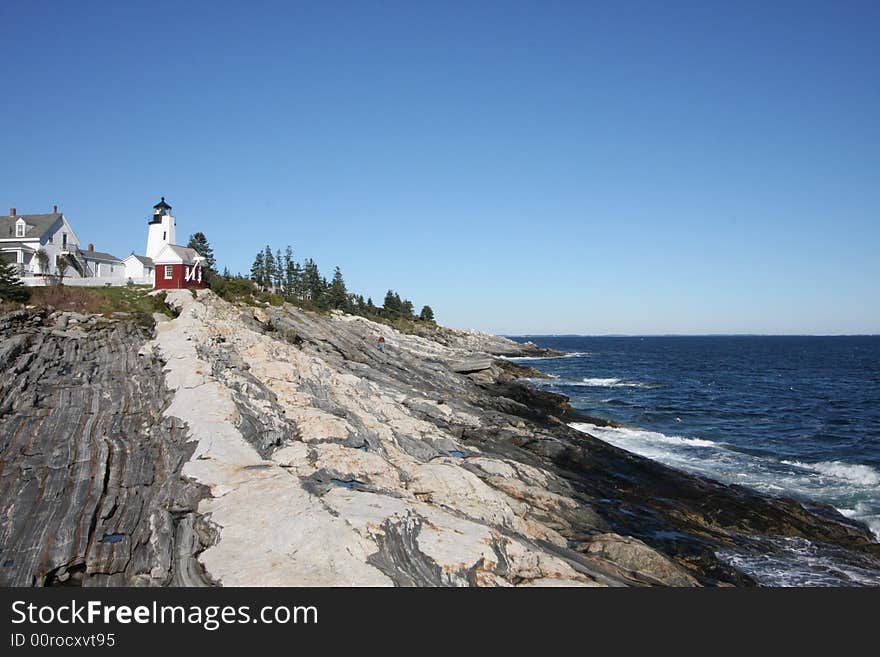 Pemaquid lighthouse on the Maine coast