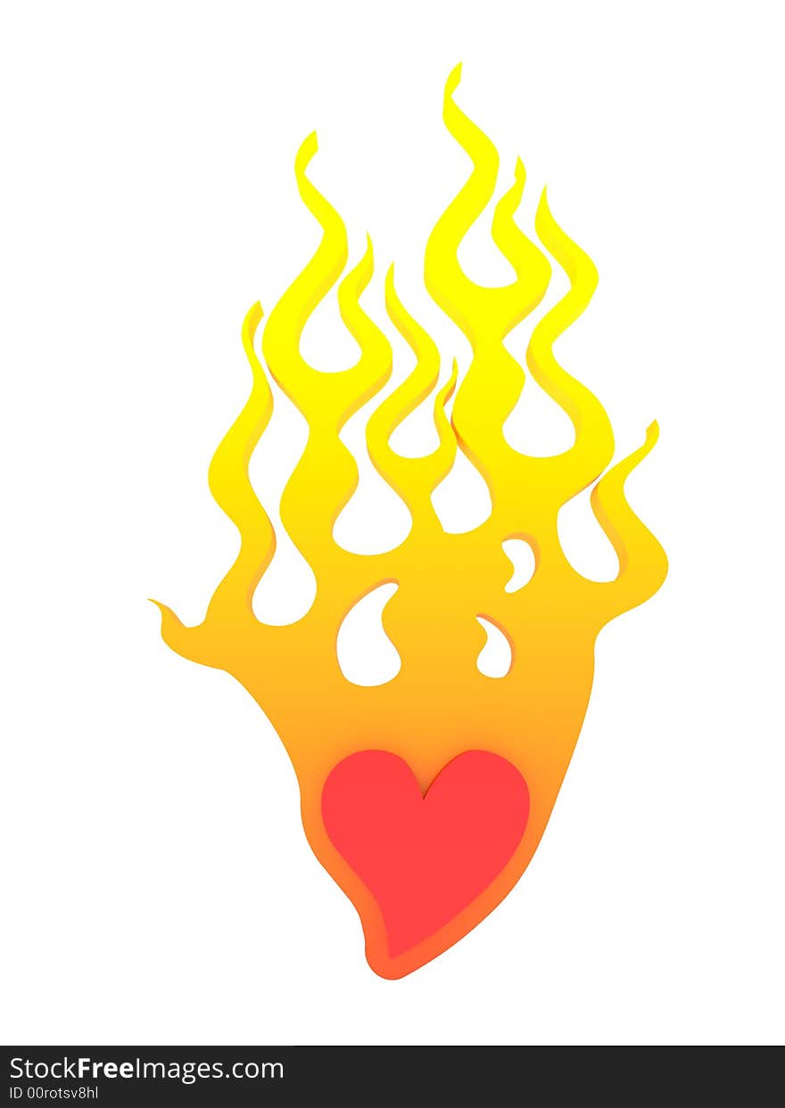 Burning heart