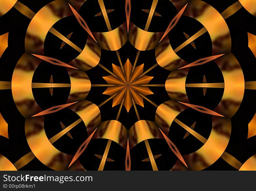 Abstract pattern on the black background. Abstract pattern on the black background