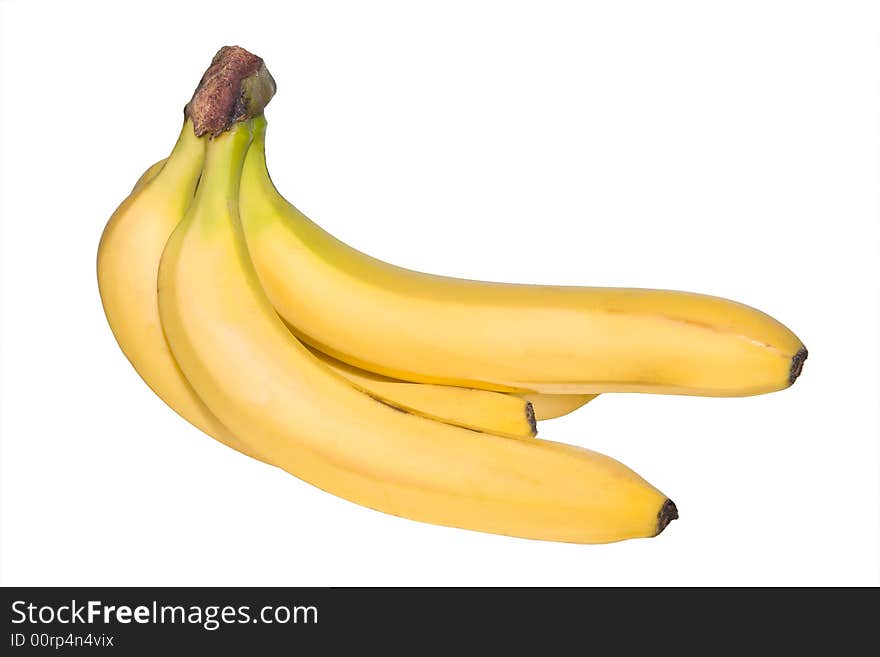 Bunch of bananas isolated