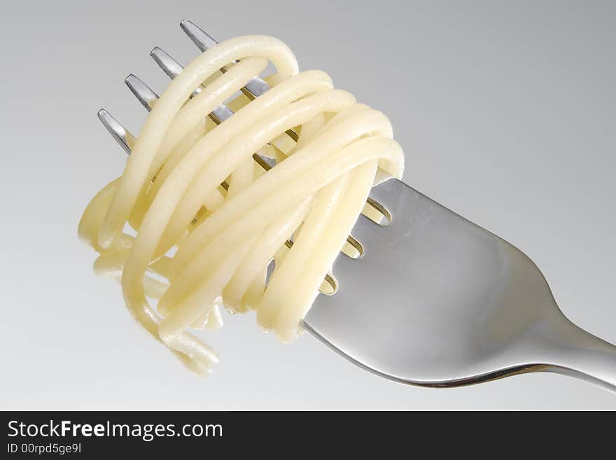 Lot of Spaghetti on a fork