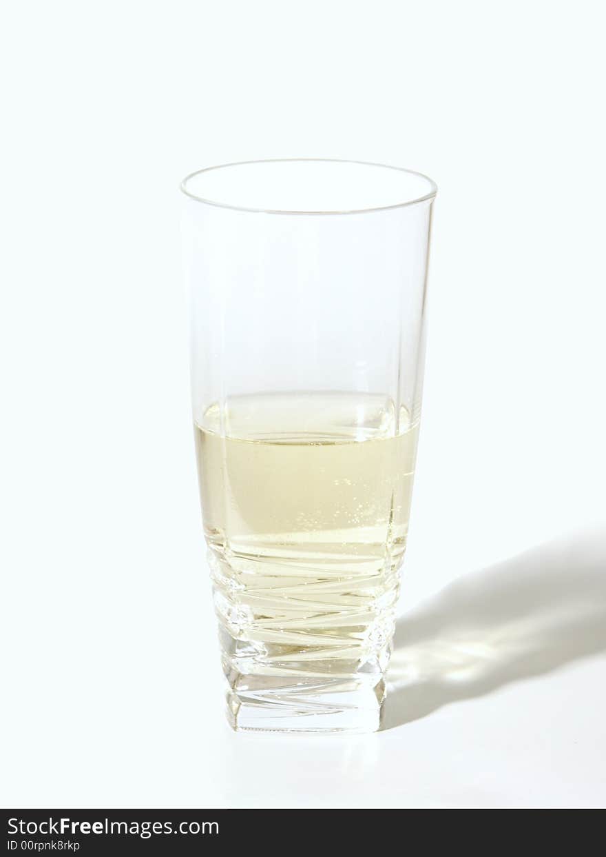 Wine glass isolated on white with clipping path