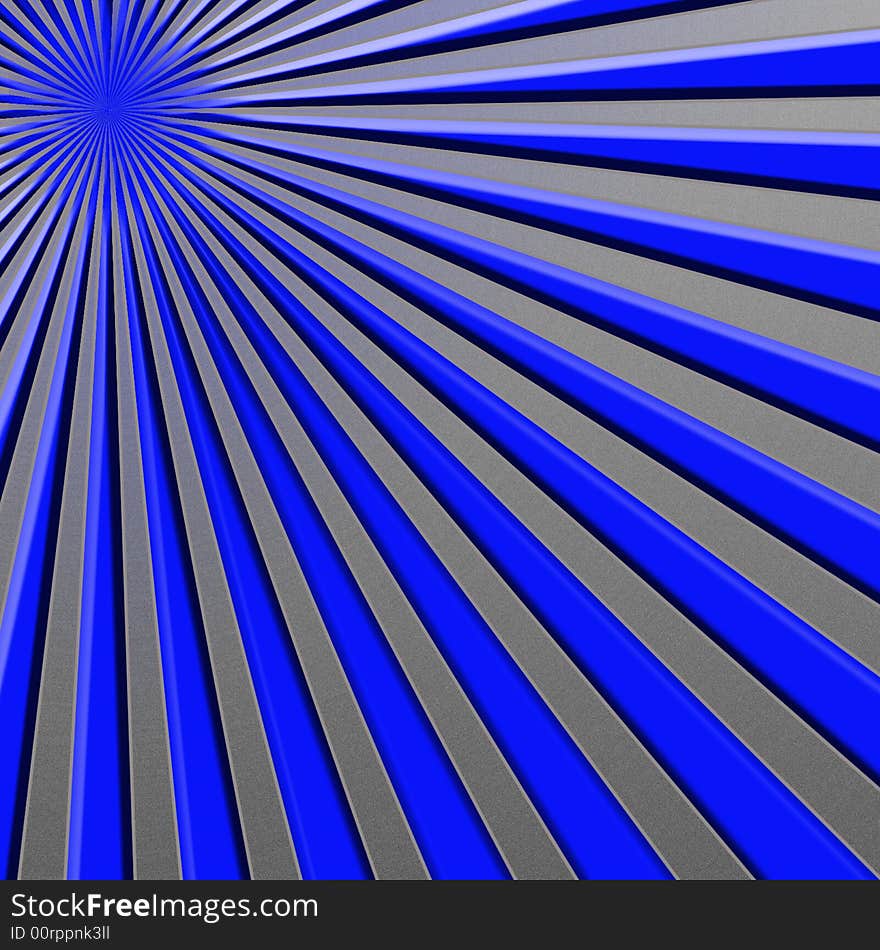 A colorful and creative background of blue rays. A colorful and creative background of blue rays