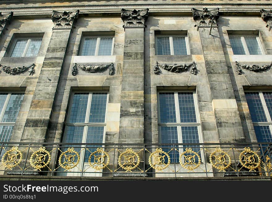 Dam palace, home of the queen of netherlands