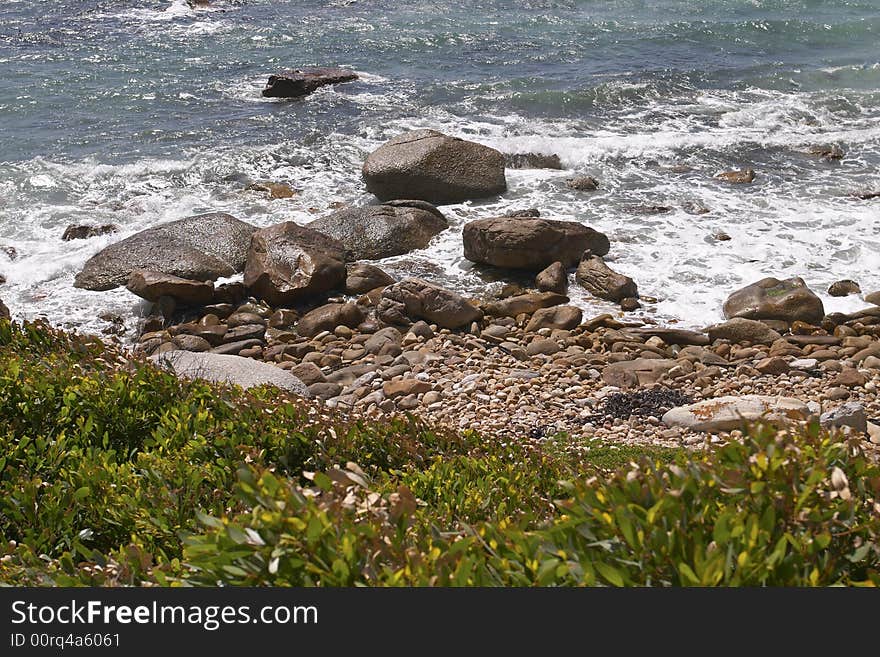 Pebble beach detail