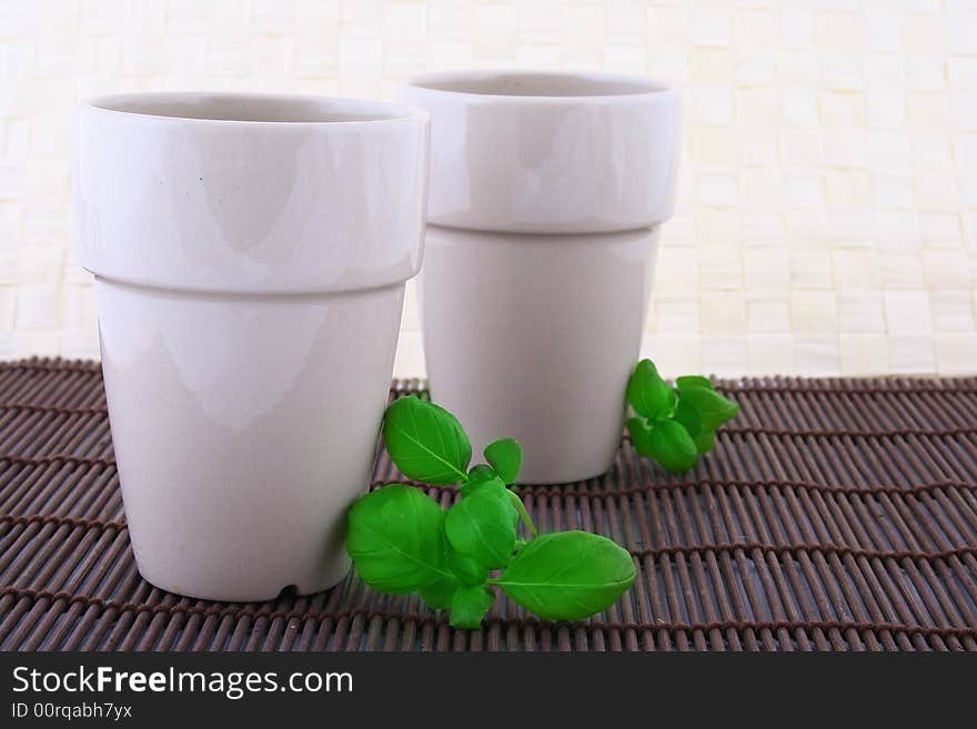 Two White Mug