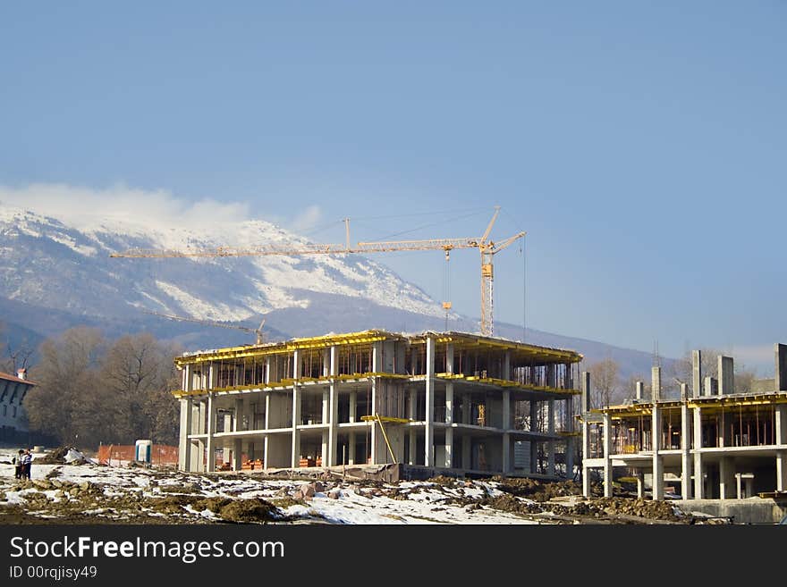 Building in progress - construction site