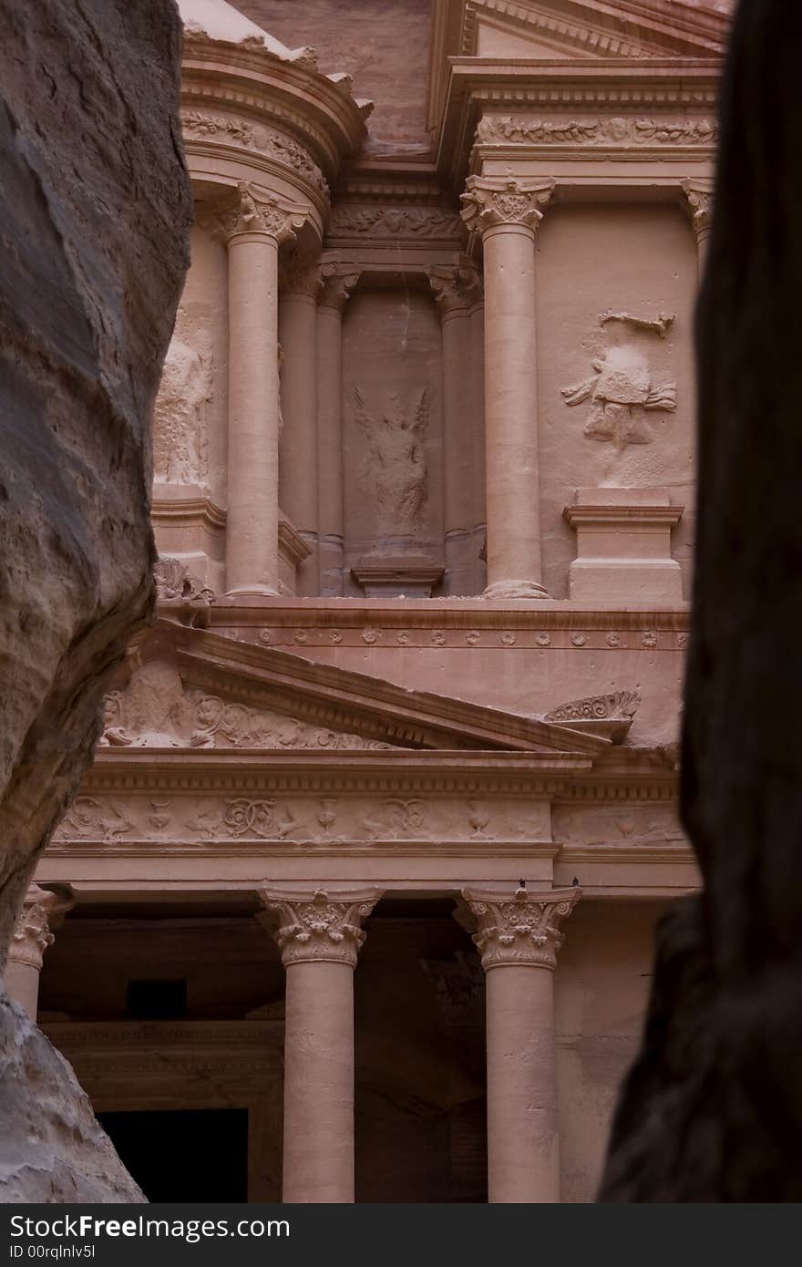 Treasury in ancient Petra, Jordan