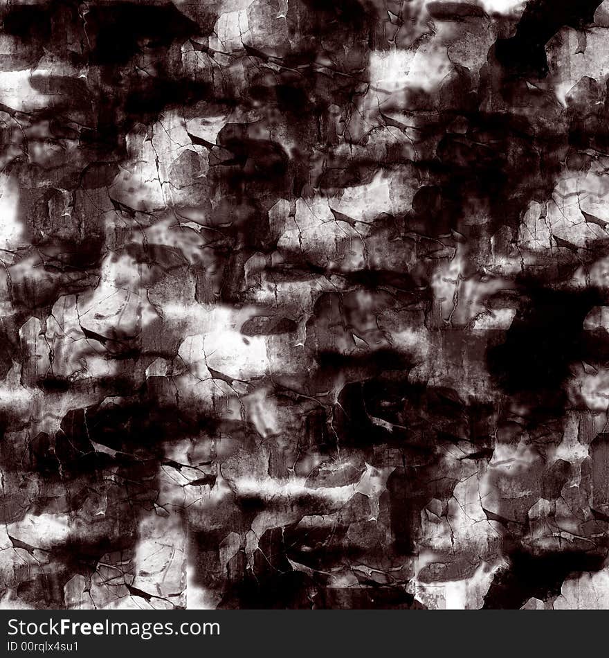 Abstract background texture in black, white and a dull red/rust color. Abstract background texture in black, white and a dull red/rust color.