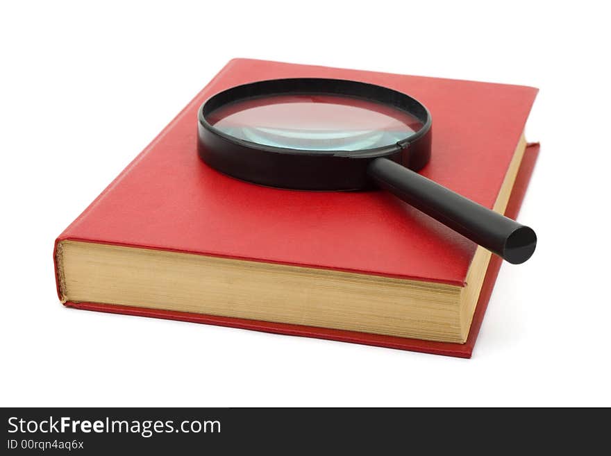 Magnifying Glass On Book