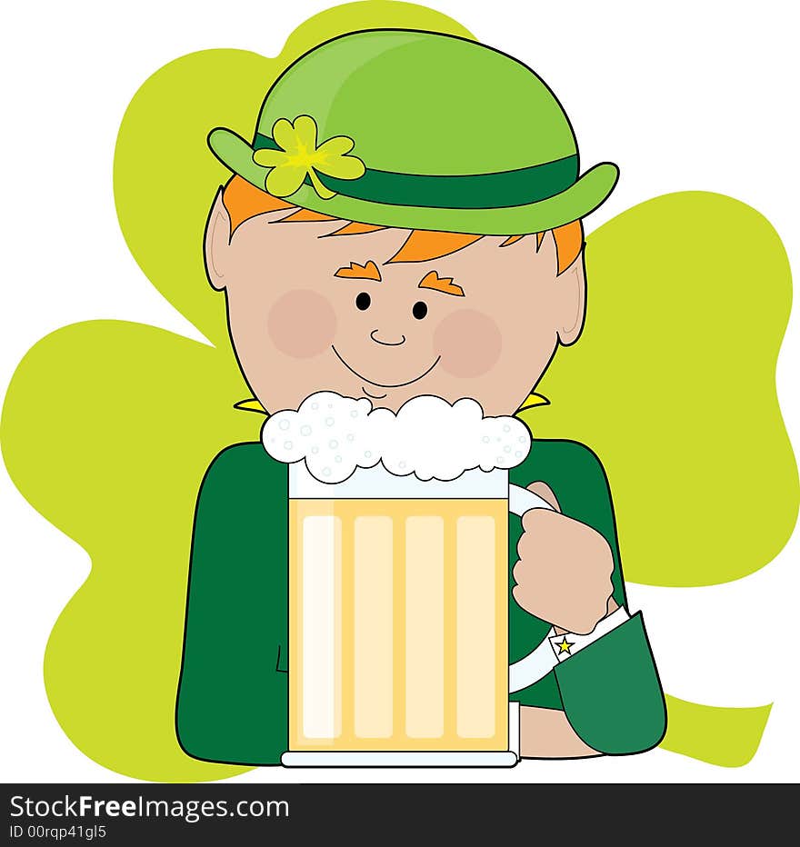 Leprechaun and Beer