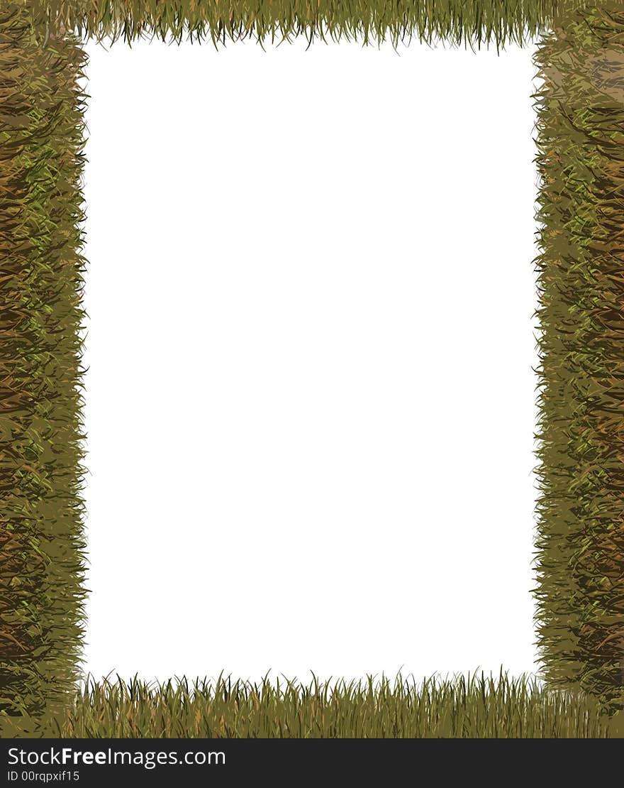 Frame Grass. Nature Background