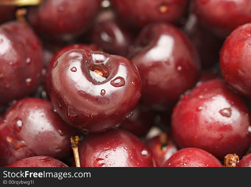 Bunch Of Fresh Cherries