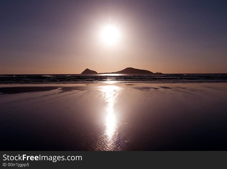 Beautiful Sunset at a beach on Wilsons Prom. Beautiful Sunset at a beach on Wilsons Prom