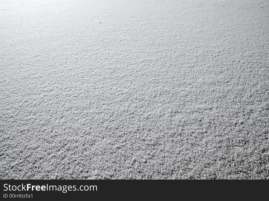 Texture of fresh snow surface