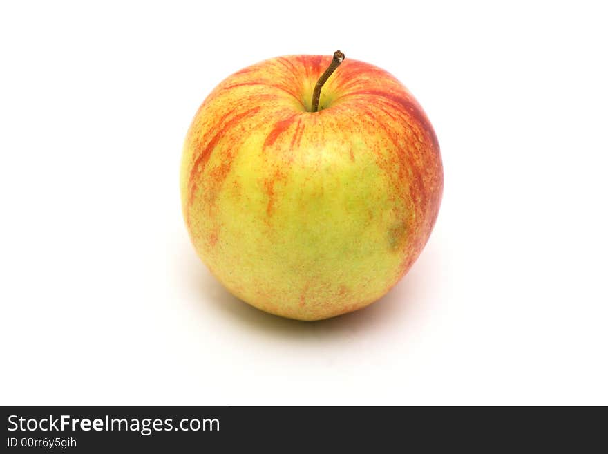 Red and yellow apple