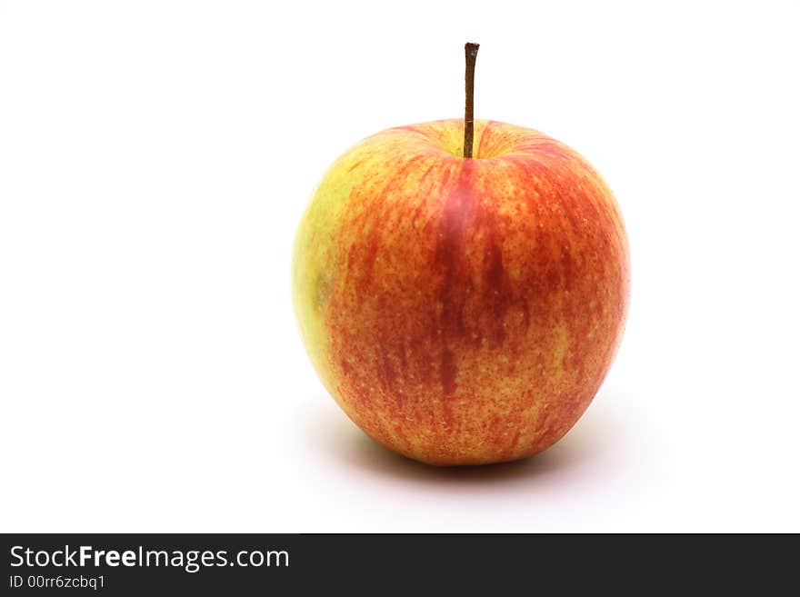 Red and yellow apple