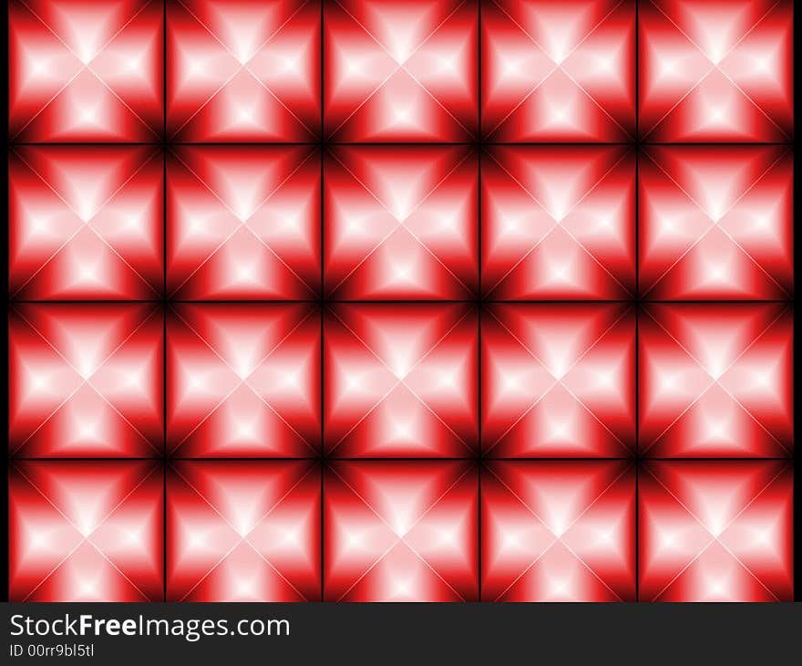 Red square texture, Squares across