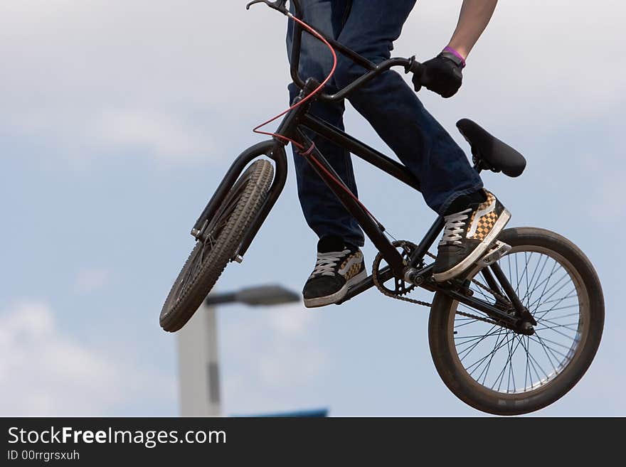 BMX biker Airborne