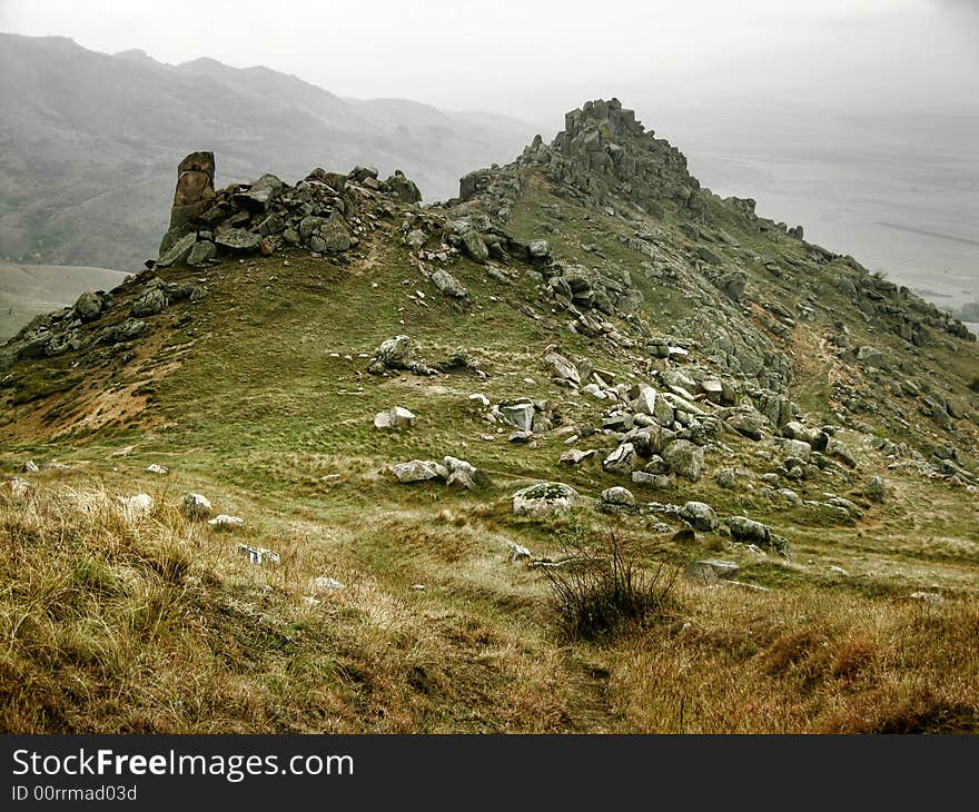 Old arid mountain