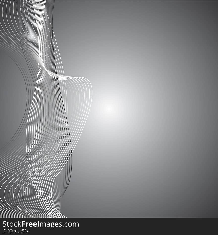 Abstract wavy background, vector illustration