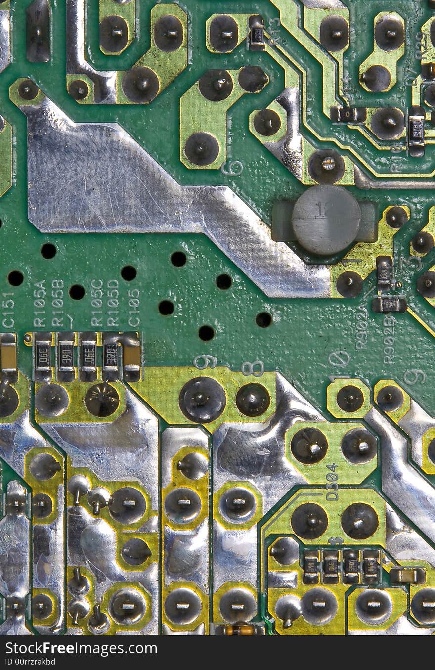 Photo of a close-up of electrical board