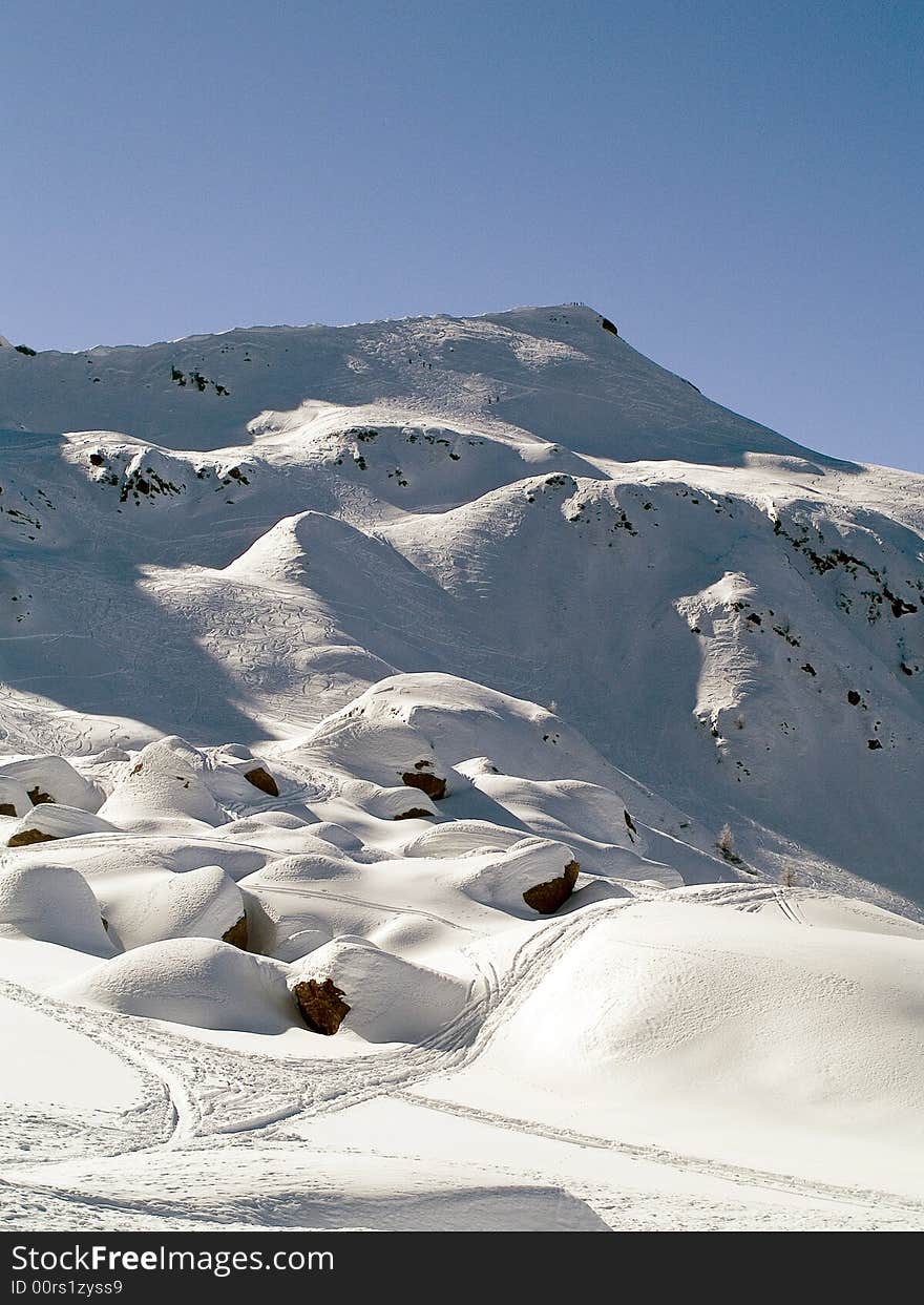 Snow top of the Swiss Alps. Snow top of the Swiss Alps