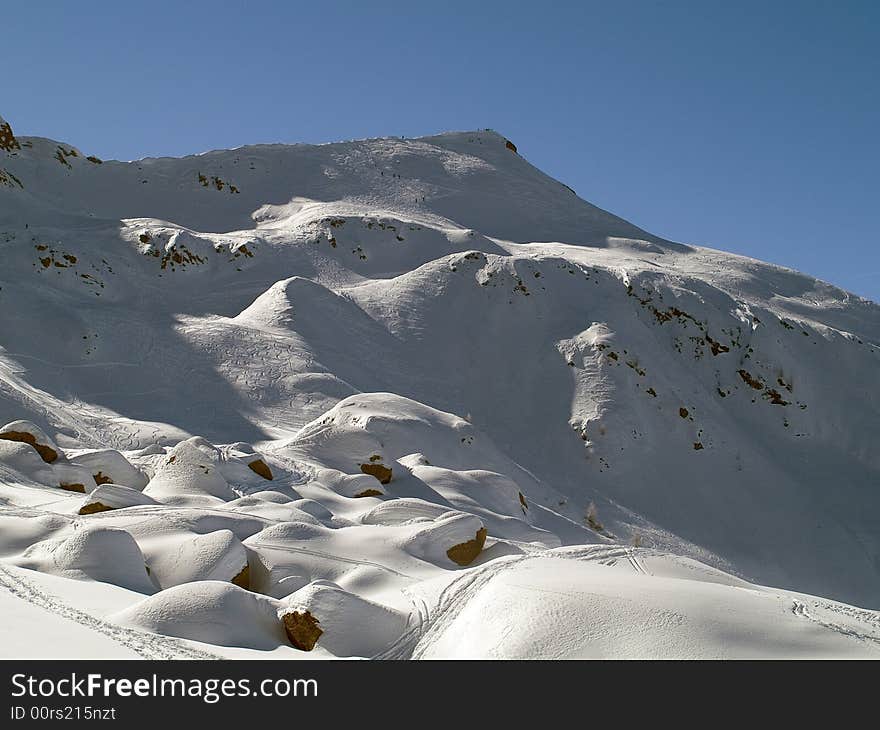 Snow top of the Swiss Alps. Snow top of the Swiss Alps