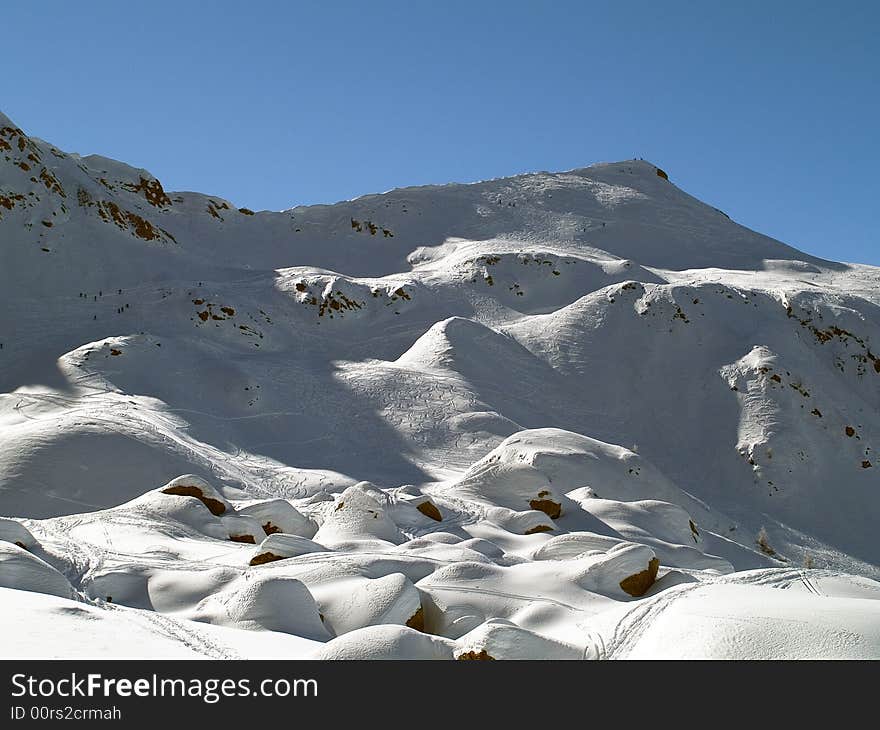 Snow top of the Swiss Alps. Snow top of the Swiss Alps