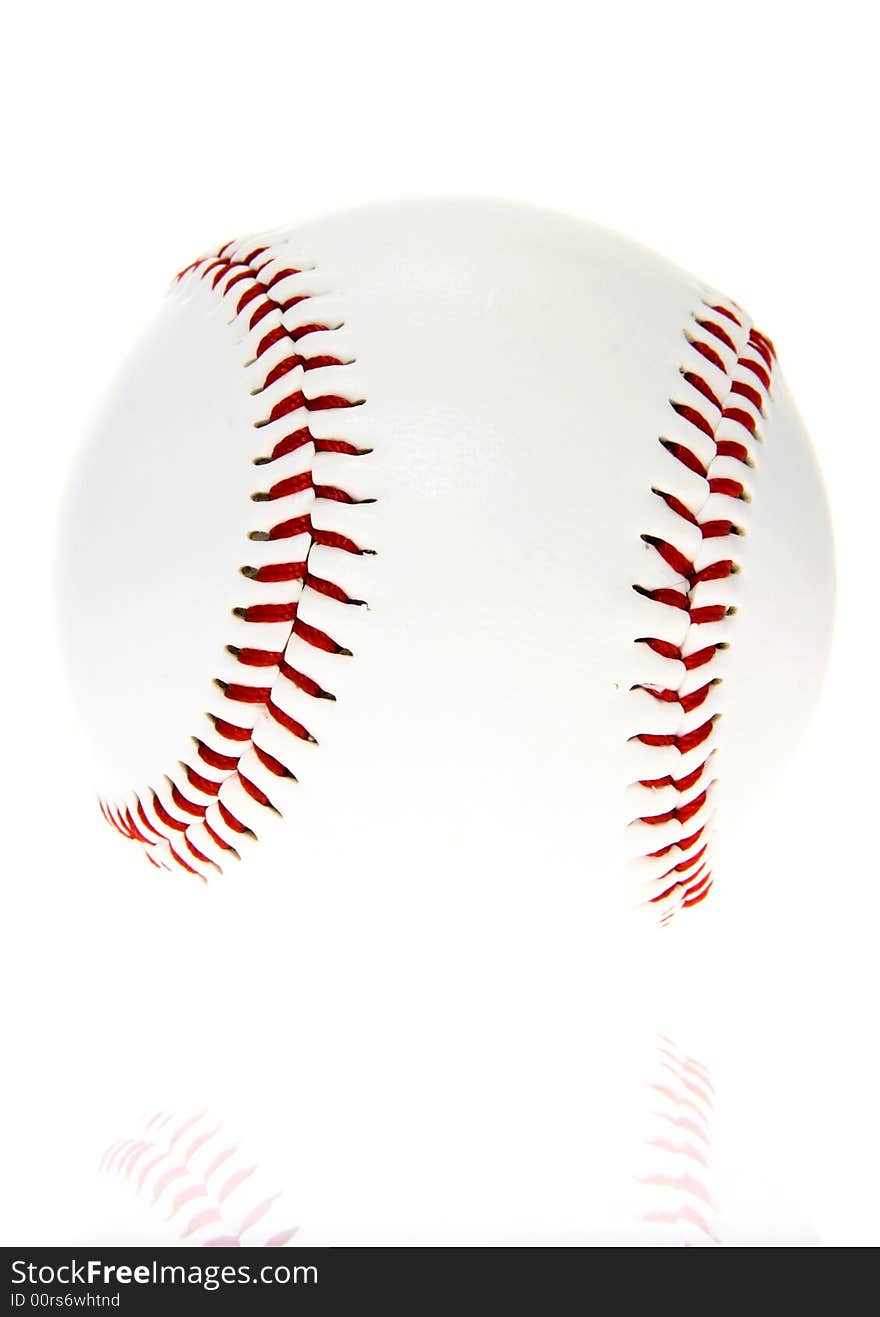 Baseball ball isolated on white background.