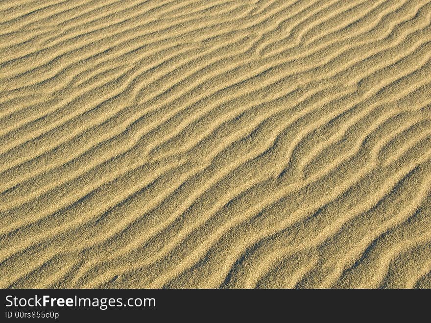 Sand Dunes near Stovepipe Wells in Death Valley National Park , California. Sand Dunes near Stovepipe Wells in Death Valley National Park , California