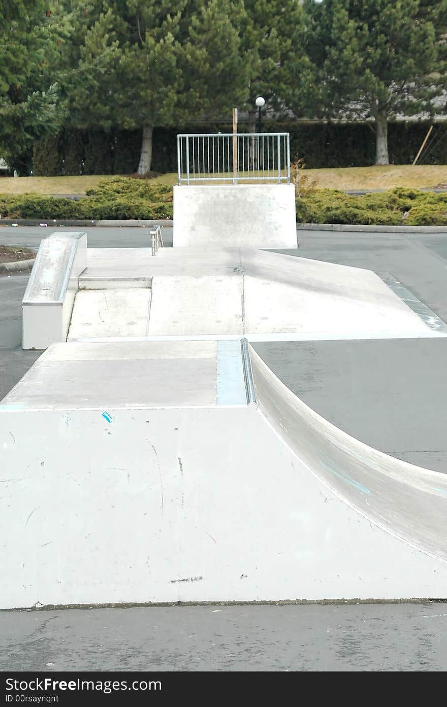 Skateboarding Ramp.