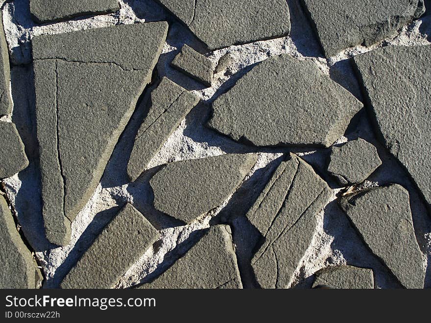 Stone texture with cement and shadows. Stone texture with cement and shadows.