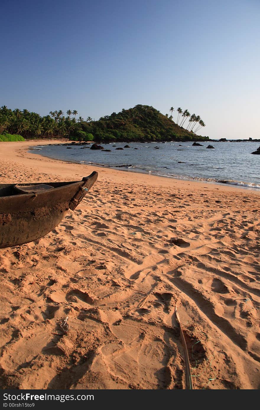 Fishing Boat On Cola Beach