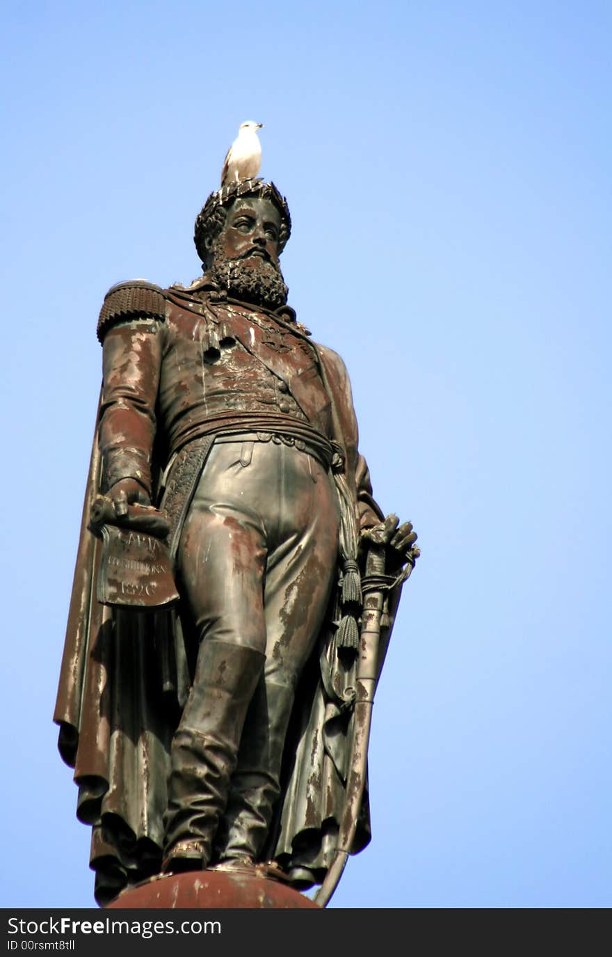 Statue and landmark in Lisbon, Portugal