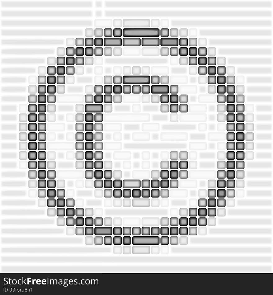 Art 3d copyright logo on white. Art 3d copyright logo on white