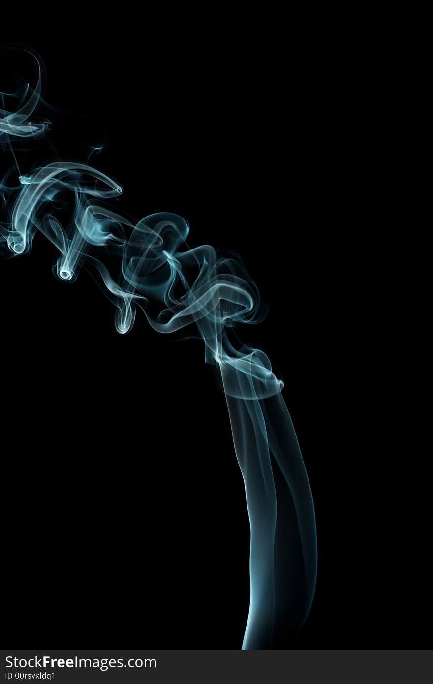 Colorful smoke on white background