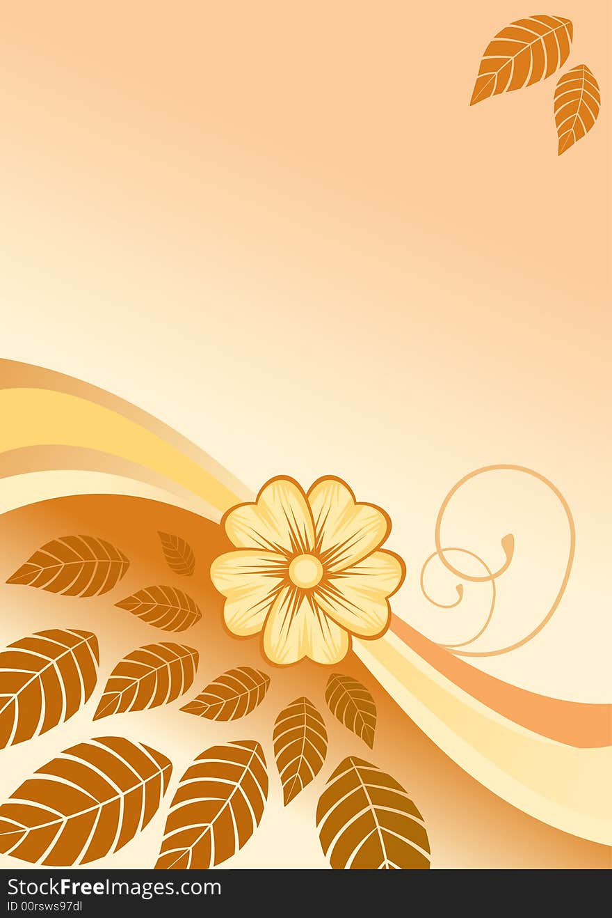 Floral Leafs Background